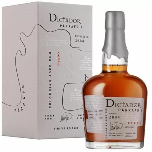 Dictador Parráfo Vintage 2004 Rum (PDD) (0,7L 41%)