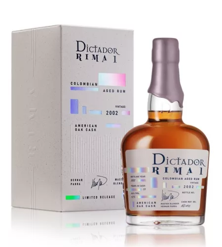 Dictador Rima 2002 American Oak Cask PDD. (0,7L 42%)