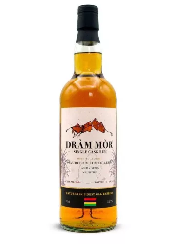 Drám Mór Mauritius Secret Cask No. #1985 7 éves Rum (0,7L 52,7%)