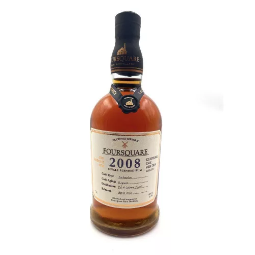 Foursquare 12 éves 2008 Rum (0,7L 60%)