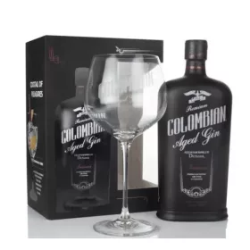   Dictador Columbian Aged Black Treasure Gin (0.7L 43%) + Pohár