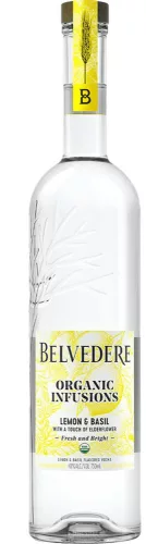 Belvedere Organic Infusions Lemon & Basil Vodka (0,7L 40%)