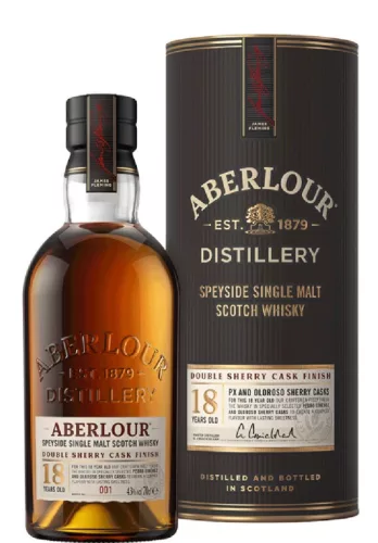 Aberlour 18 éves Whisky Double Sherry Cask (43% 0,7L)
