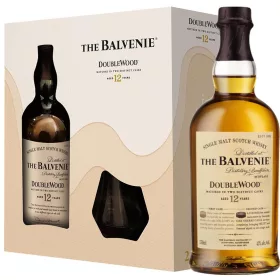 Balvenie 12 éves DoubleWood Whisky + pohár (40% 0,7L)