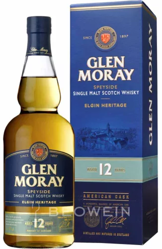 Glen Moray 12 éves whisky (0,7L 40%)