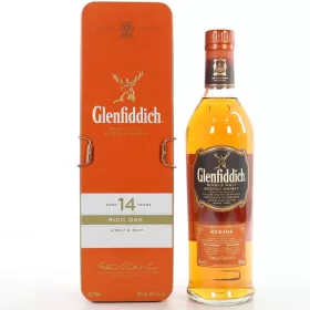   Glenfiddich 14 éves Whisky  Rich Oak Single Malt Scotch (40% 0,7L)