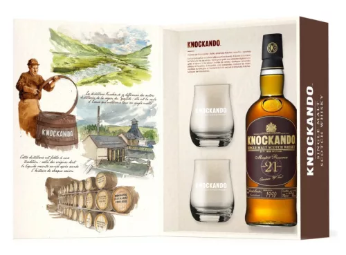 Knockando 21 éves Whisky (DD+Pohár) (0,7L 43%)