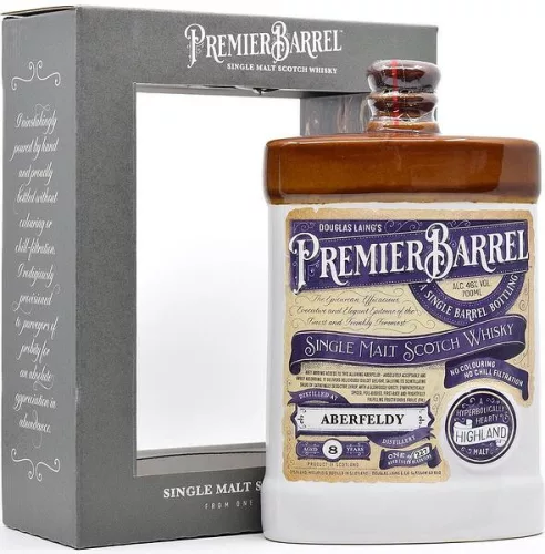 Premier Barrel Aberfeldy 8 éves Whisky (Kerámia) (46% 0,7L)