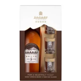 Ararat 5 Year Old Brandy GB + glass (40% 0,7L)