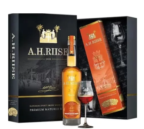 A. H. Riise XO Reserve Ambre Dor + 2 db Pohár (0,7L 40%)