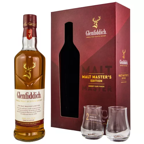 Glenfiddich Malt Masters + 2 Pohár(0,7L 43%)