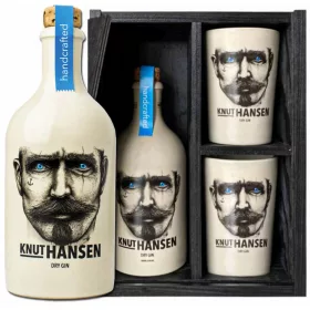 Knut Hansen Dry Gin + 2 db Bögre (42% 0,5L)