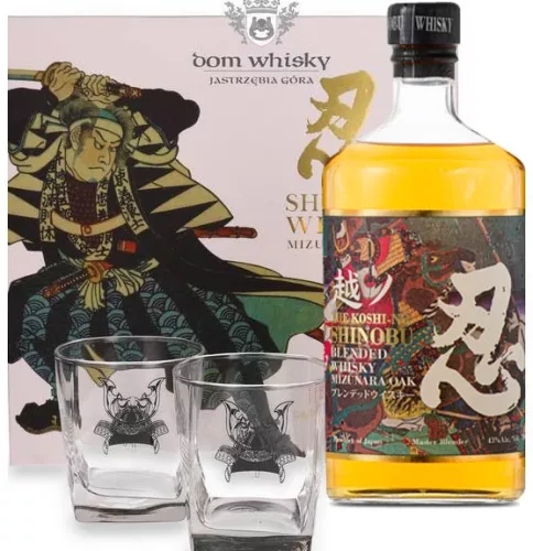 Shinobu Blended Whisky Mizunara Oak Finish (Gift Set) (43% 0,7L)