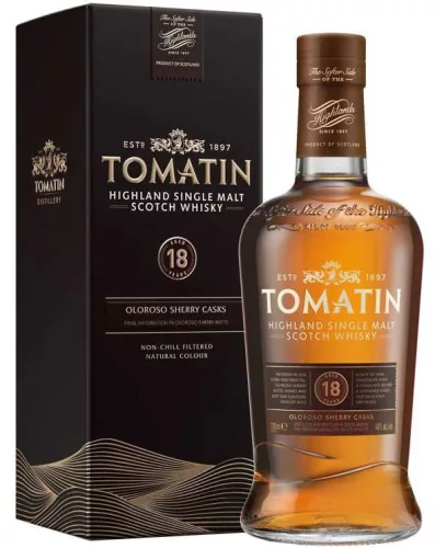 Tomatin 18 éves Whisky (46% 0,7L)