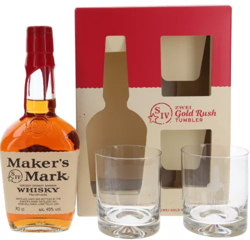 Makers Mark Whiskey (DD+ 2Pohár) (45% 0,7L)