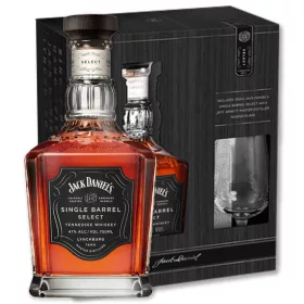Jack Daniels Single Barrel Whiskey DD + Pohár (45% 0,7L)