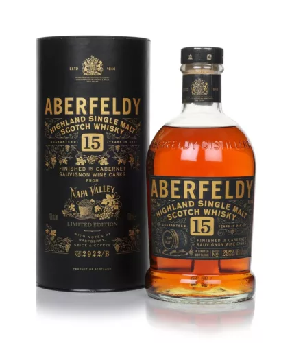 Aberfeldy 15 éves Napa Valley Red Wine Cask Whisky (43% 0,7L)