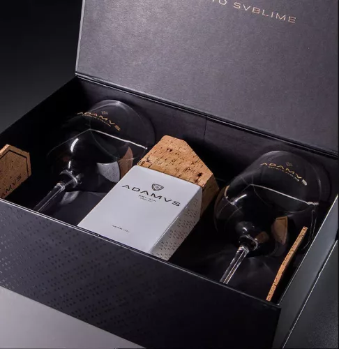 Adamus Organic Dry Gin + 2 pohár + 2 alátét (44,4% 0,7L)