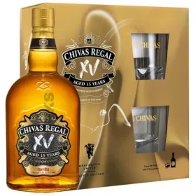 Chivas Regal XV 15 éves Whisky + 2 Pohár (40% 0,7L)