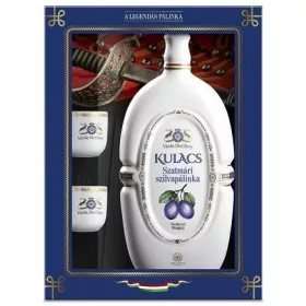 Szabolcsi Alma Pálinka Kulacs + 2 Pohár (0,5L 40%)