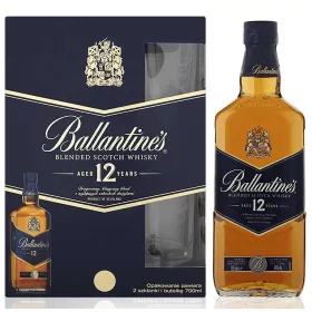 Ballantines 12 éves Whisky DD + 2 Pohár (40% 0,7L)