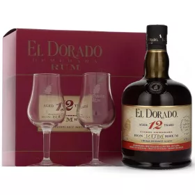 El Dorado 12 éves Rum + 2 Pohár (0,7L 40%)